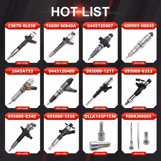 트럭/굴착기/Bosch/Caterpillar/Toyota/Hyundai/Cummins/Denso/Volvo용 할인 중국 공장 도매 가격 디젤 엔진 연료 분사 장치 노즐